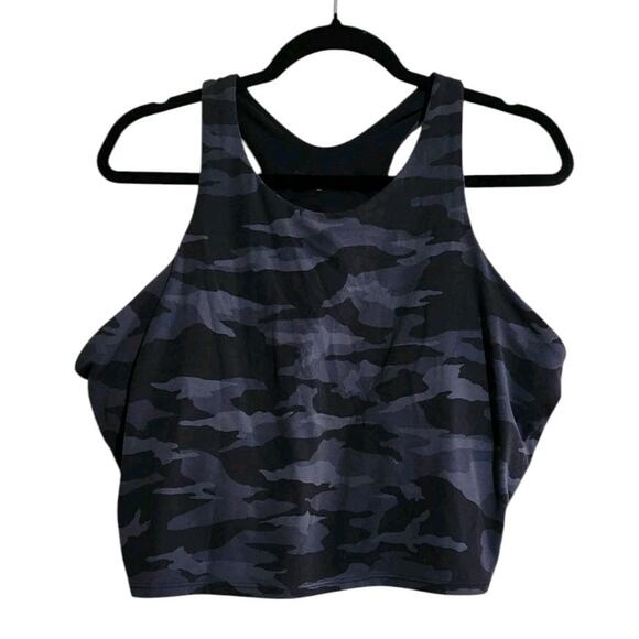 Athleta D-DD Conscious Crop Bra Camo Plus size 2X Activewear Athletic Athleisure - Picture 2 of 12